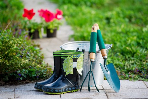 Local gardeners in Kidbrooke caring for a well-kept residential garden
