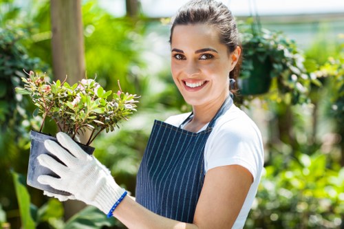 Gardener using PPE during outdoor maintenance in Kidbrooke